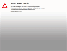 Tablet Screenshot of forum.terra-cons.de
